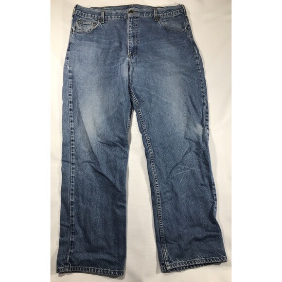 Carhartt Jeans Mens 40x32 Blue Relaxed Fit Medium Wash Denim USA - Picture 1 of 9